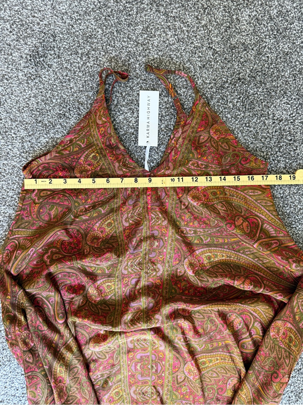 NWT Karma Highway Paisley Romper - Picture 7 of 8